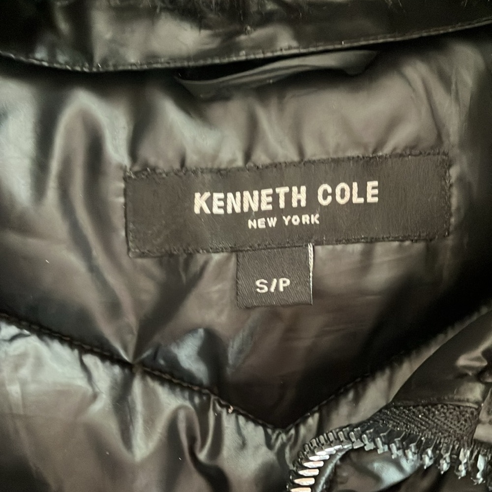 Kenneth Cole New York Womens Quilted Midi Puffer Coat Black Size S - Picture 6 of 8